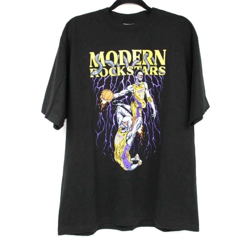Modern Rockstar Mens Black Single Sided Kobe Bryant 8 T Shirt Xl